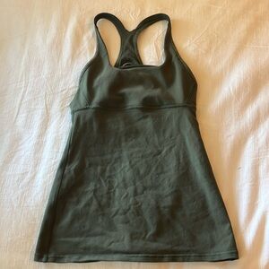 Green Lulu tank top
